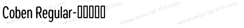 Coben Regular字体转换